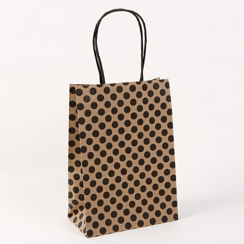 Kraft Milk Tea Takeaway Packaging Shopping Tote Packaging Bag