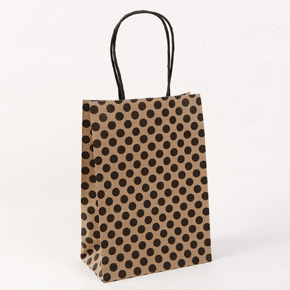 Kraft Milk Tea Takeaway Packaging Shopping Tote Packaging Bag