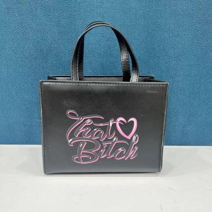 Women Bag Fashion Commuter Letter Tote Handbag