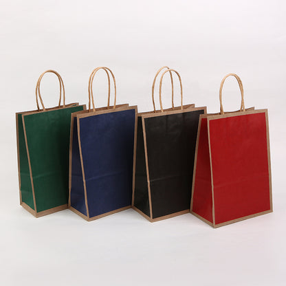 Kraft Paper Multicolor Shopping Storage Gift Bag