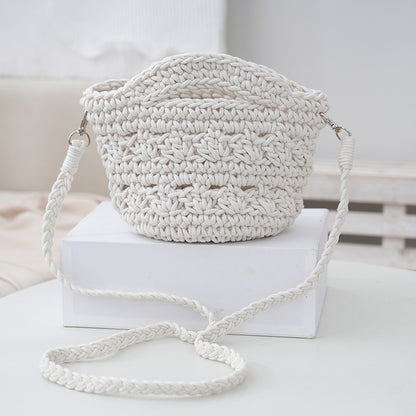 Women Casual Hand-Woven Knitted Crossbody Bag