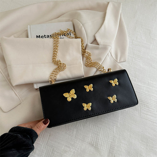 Fashion Butterfly Square Shoulder Bag