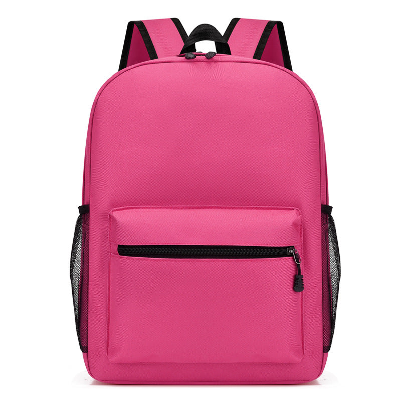 Simple Solid Color Large Capacity Backpack