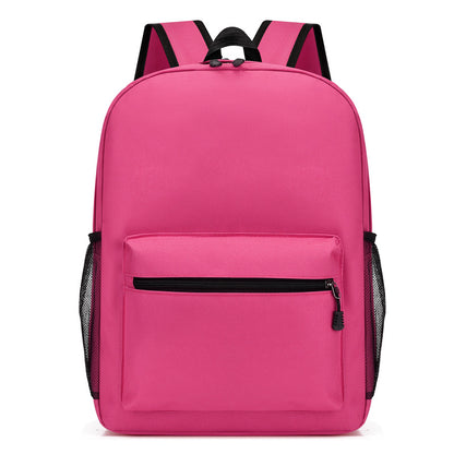 Simple Solid Color Large Capacity Backpack