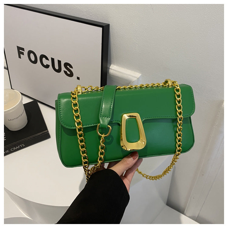 Sac à bandoulière carré à chaîne tendance 