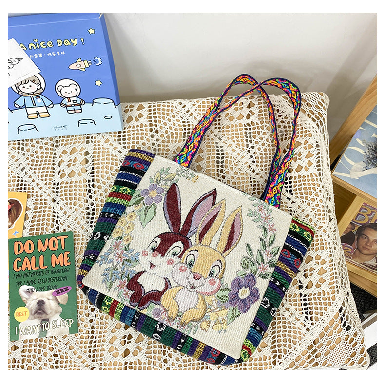 Sac à main bohème ethnique vintage grande capacité 