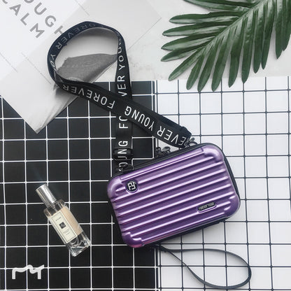 Women Fashion Solid Color Square Zipper Crossbody Bag