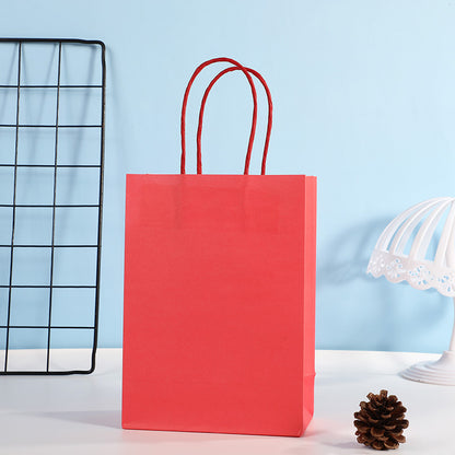 Rectangular Candy Color Kraft Paper Storage Packaging Bag Garment Accessories