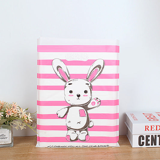 Fashion Cute Printed Plastic Shopping Gift Packaging Bag 50piece /Set