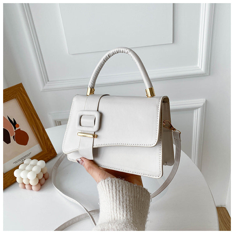 Sac à bandoulière simple de couleur unie 