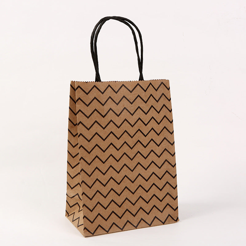 Kraft Milk Tea Takeaway Packaging Shopping Tote Packaging Bag