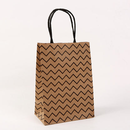 Kraft Milk Tea Takeaway Packaging Shopping Tote Packaging Bag