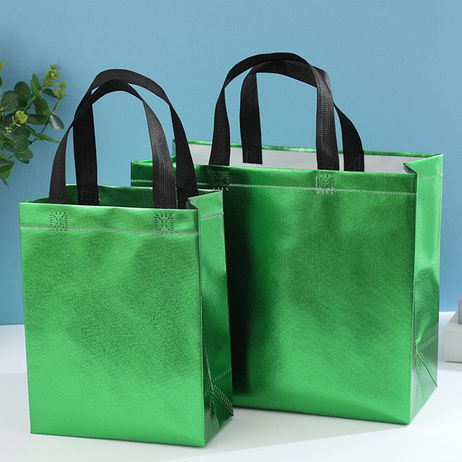 Laser Non-Woven Fabric Bag Coated With Aluminum Shopping Packaging Bag