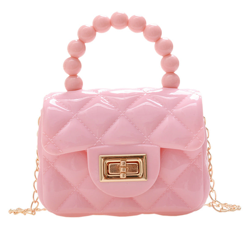 Mini sac messager tendance en gelée solide 