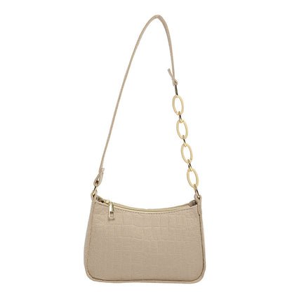 Sac à bandoulière simple et tendance de couleur unie 