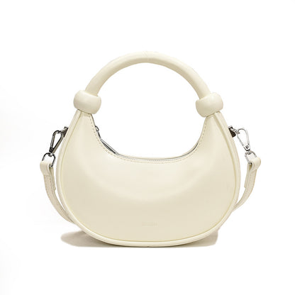 Fashionable Casual Solid Color Portable Shoulder Bag