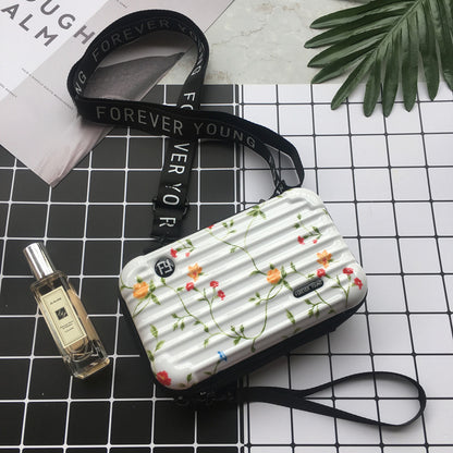 Women Fashion Solid Color Square Zipper Crossbody Bag