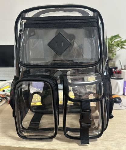 Fashionable Large Capacity Waterproof Clear Backpack