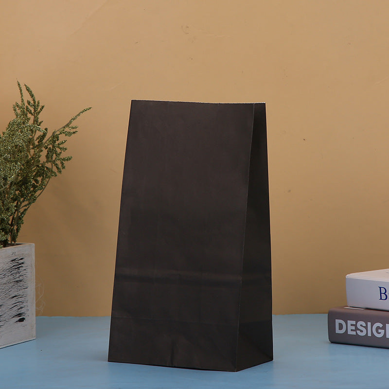 Sacs d'emballage créatifs en papier kraft de couleur unie pour fêtes 