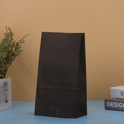 Sacs d'emballage créatifs en papier kraft de couleur unie pour fêtes 