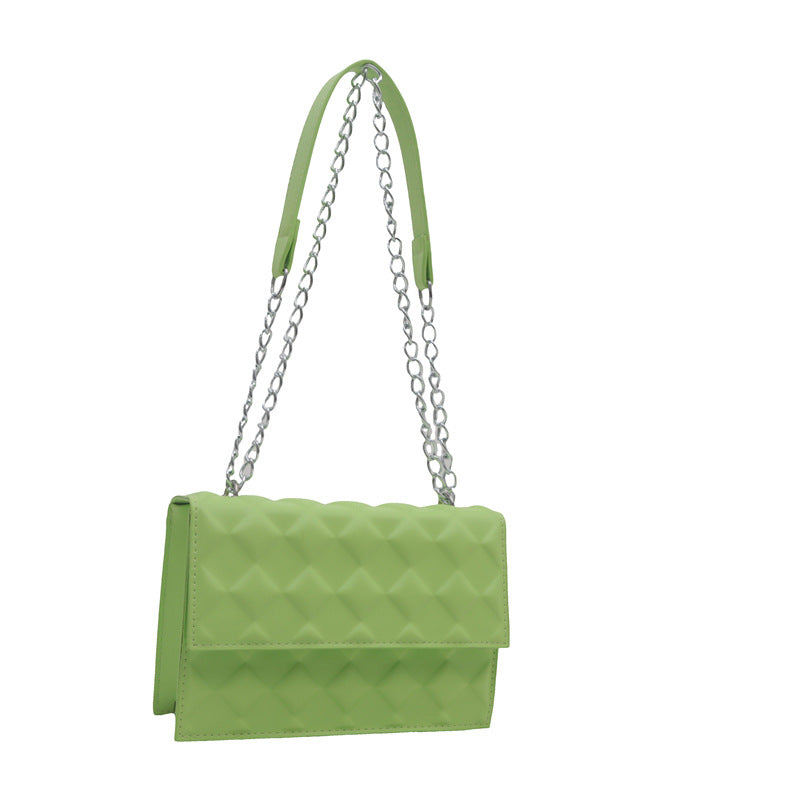 Sac à bandoulière carré simple de couleur unie 