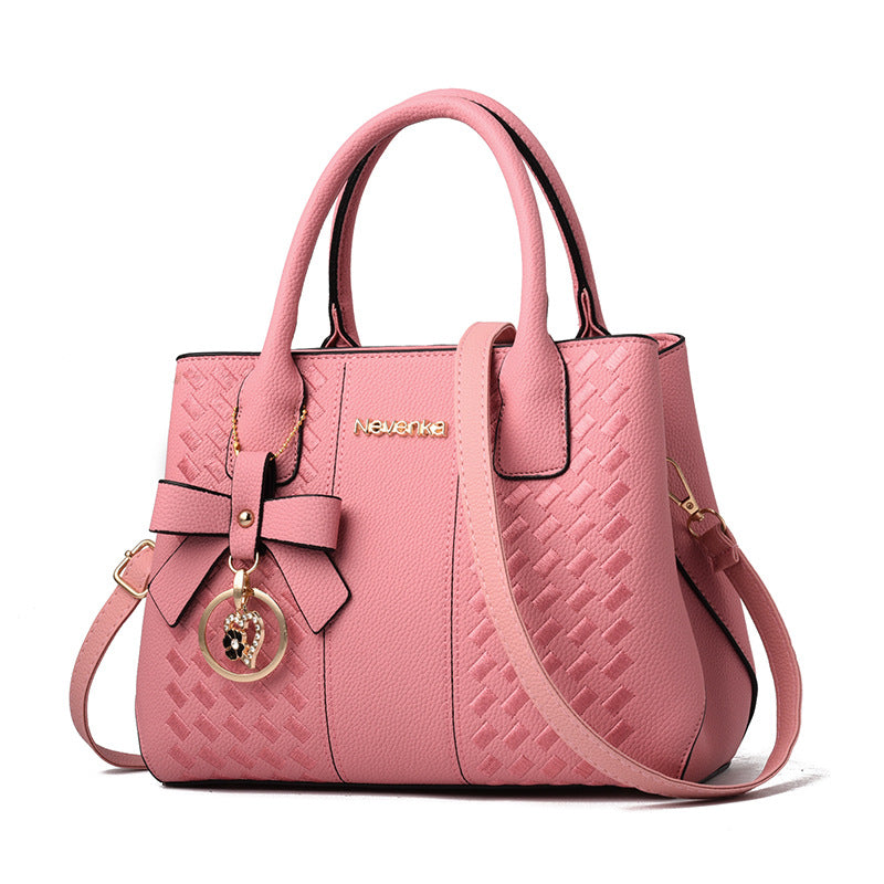 Women'S Retro Solid Color Large Capacity Handbag