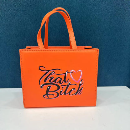 Women Bag Fashion Commuter Letter Tote Handbag