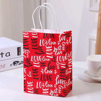 Sac de rangement imprimé Love pour accessoires de vêtements 