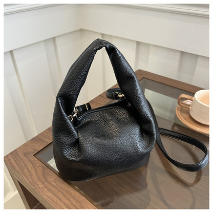 Fashionable Solid Color Shoulder Bag