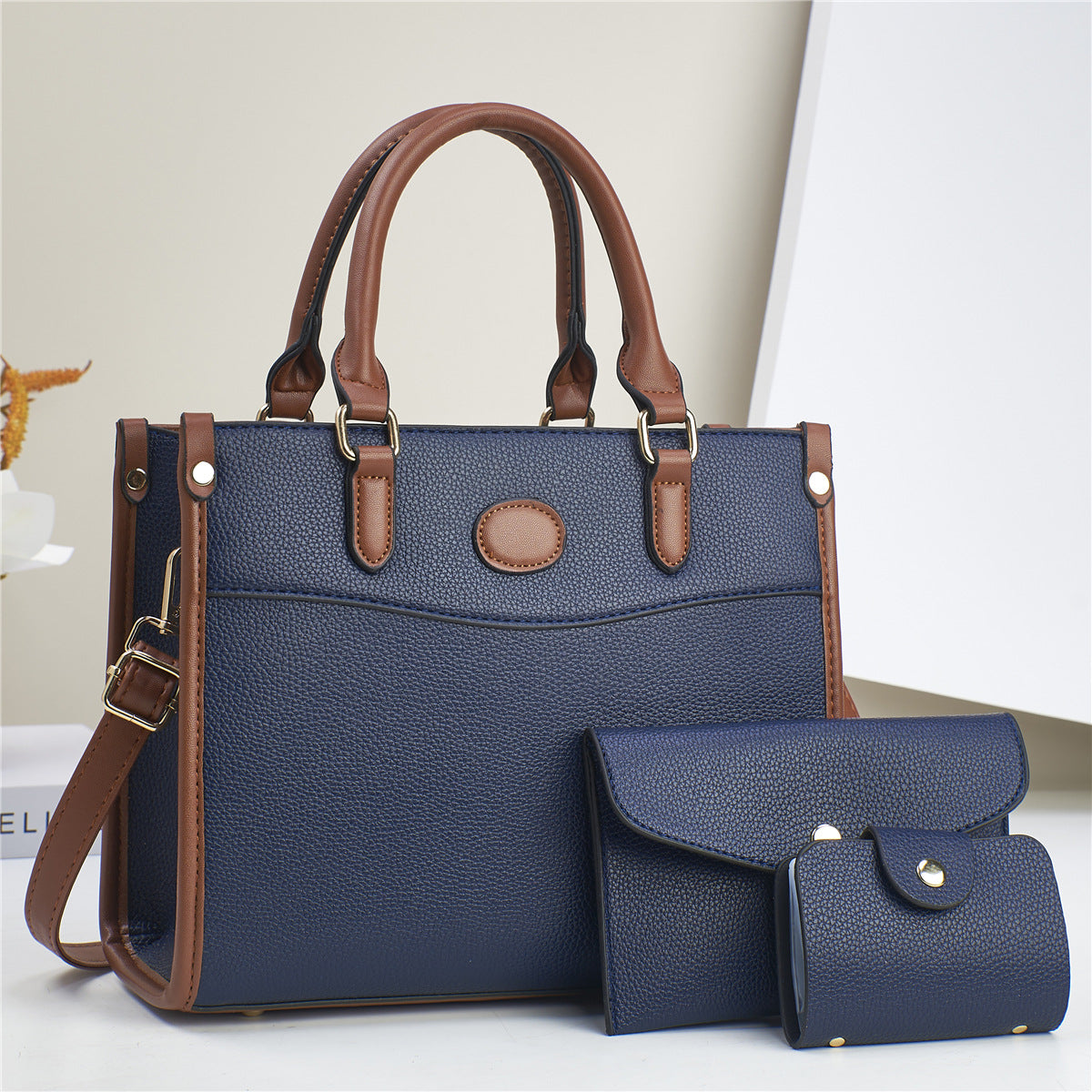 Women Fashion Casual Large-Capacity Handbag Three-Piece Set