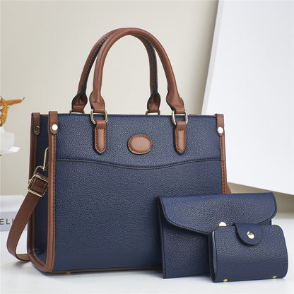 Women Fashion Casual Large-Capacity Handbag Three-Piece Set