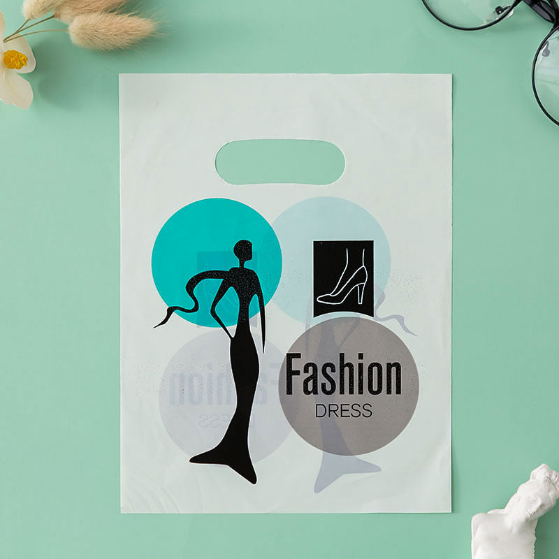 Fashion Cute Printed Jewelry Shopping Packaging Plastic Bag 100pieces/Set