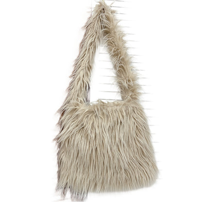 Women Winter YK2 Plush Large Capacity Shoulder Bag