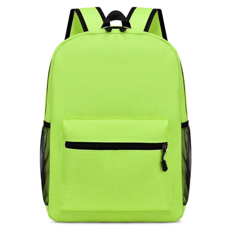 Simple Solid Color Large Capacity Backpack