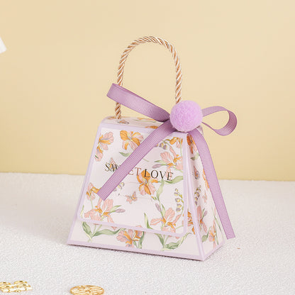 Sac d'emballage cadeau de bonbons de mariage simple et créatif 