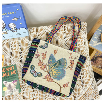 Sac à main bohème ethnique vintage grande capacité 