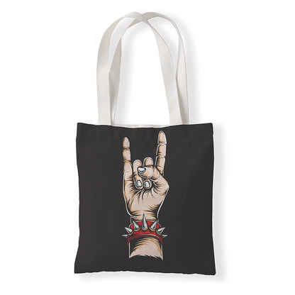 Women Fashion Horror Graphic Printed Canvas Tote Bag