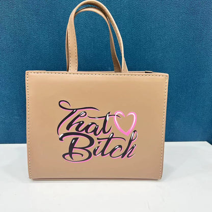 Women Bag Fashion Commuter Letter Tote Handbag