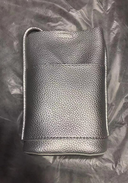 Sac à bandoulière vertical simple en PU pour femme