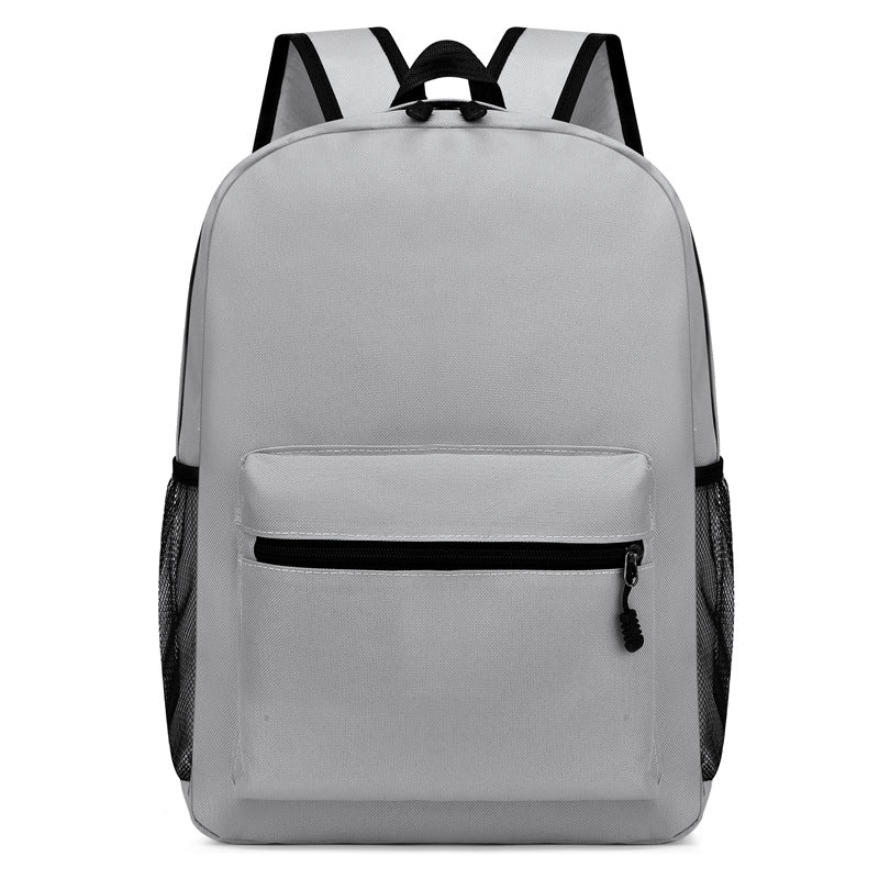 Simple Solid Color Large Capacity Backpack