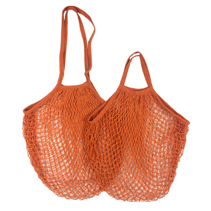 Sac de courses tissé de grande capacité pour fruits et légumes de cuisine, sac en filet creux portable 