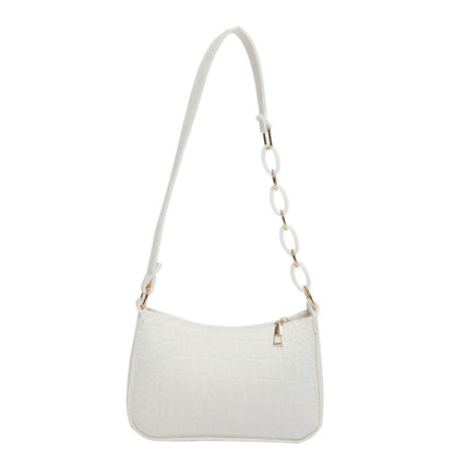 Sac à bandoulière simple et tendance de couleur unie 