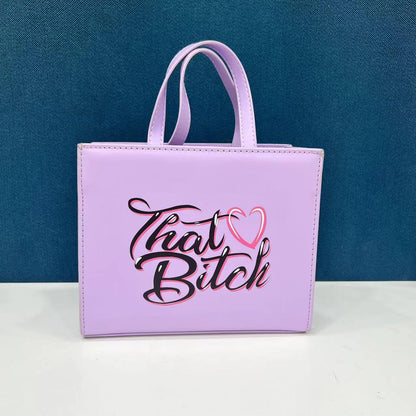 Women Bag Fashion Commuter Letter Tote Handbag