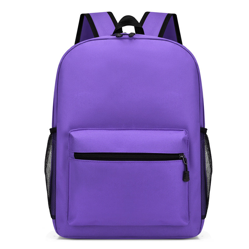 Simple Solid Color Large Capacity Backpack