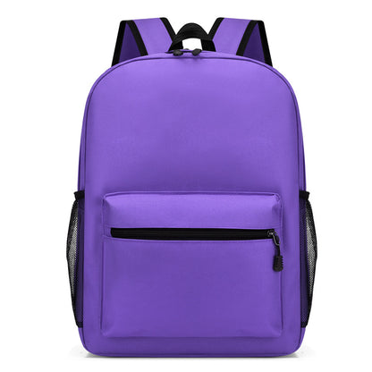 Simple Solid Color Large Capacity Backpack