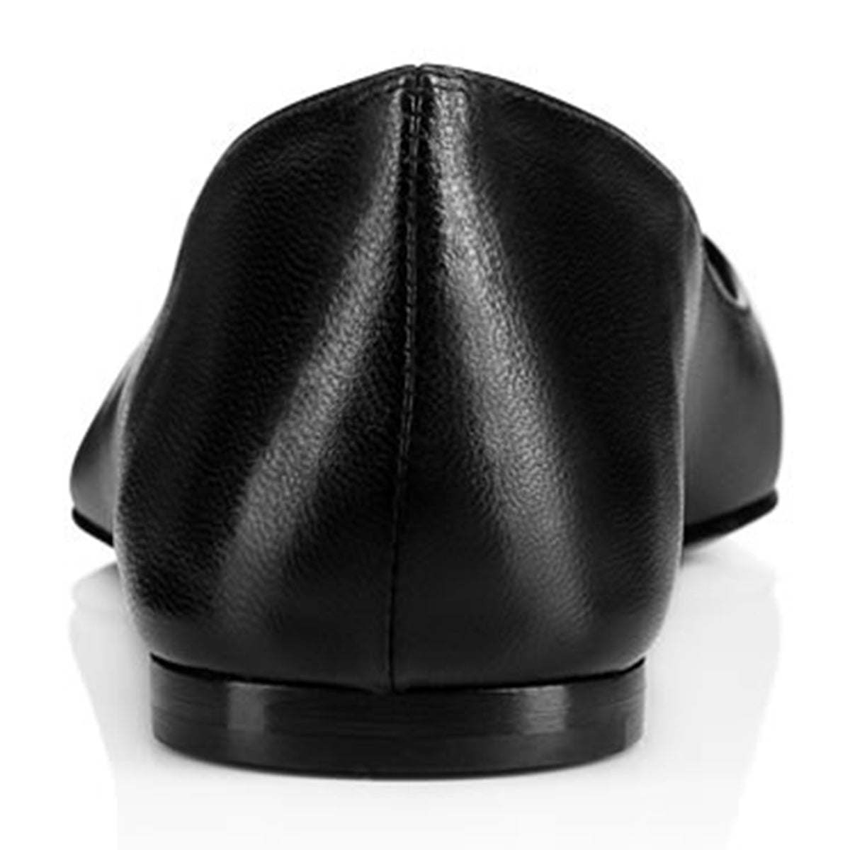 Classic Black Pointed Toe Comfortable Flats Shoes Women by FSJ