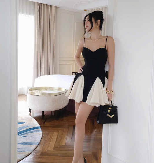 Vintage Cute Sweetheart Homecoming Dress Spaghetti Strap Party Dress Short A-Line Cocktail Dress TP4636