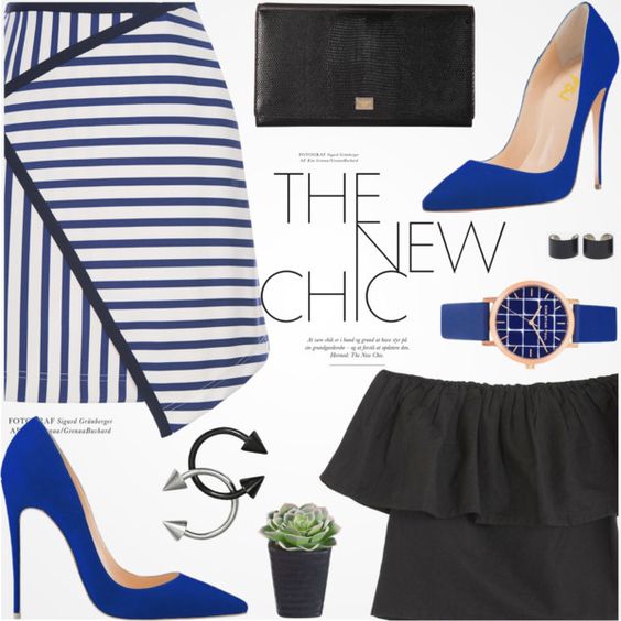 Women's Royal Blue Pointed Toe Office Stiletto Heel Pumps Shoes