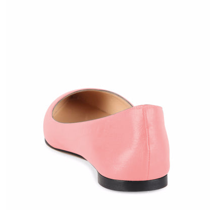 Women's Peach Pink Pointed Toe Comfortable Flats