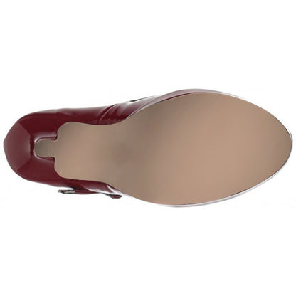 Women's Red Vintage Shoes Polka Dot Insole Mary Jane Pumps